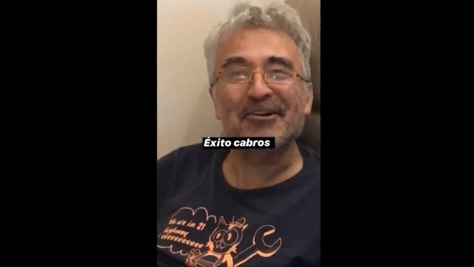 Captura de pantalla del video de Jorge González. (Video: @Ma_LadelBarrio).